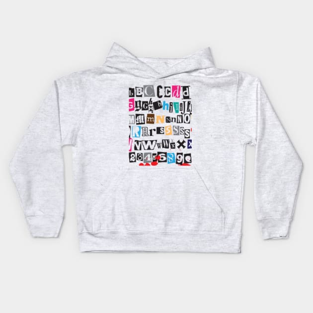 Alphabet Kids Hoodie by Madhav